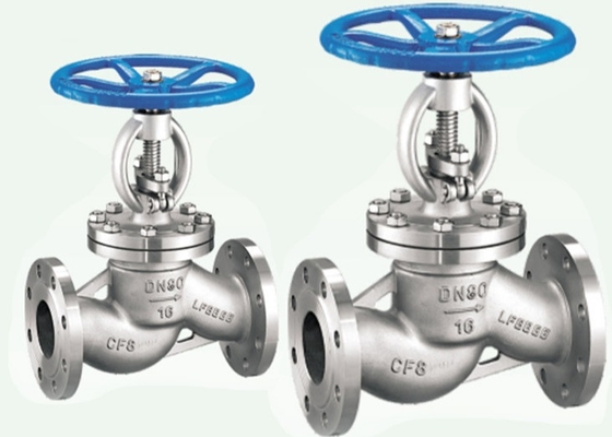 Wcb Bevel Gear Steam Ss304 Flanged Globe Valve Bellows Seal